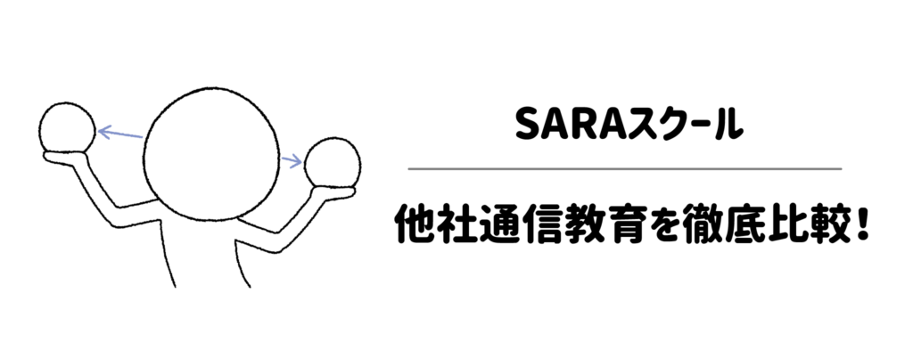 SARAスクールと他社通信教育を徹底比較!より時短で勉強できるのは?