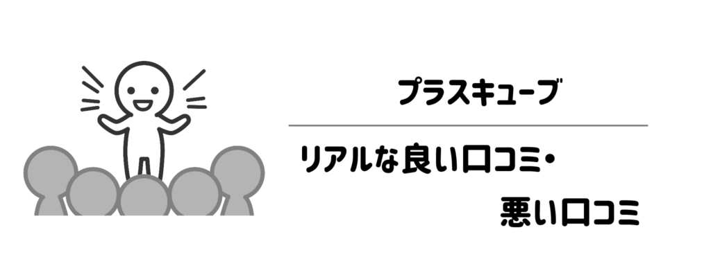 ぶっちゃどう？プラスキューブのリアルな良い口コミ・悪い口コミ