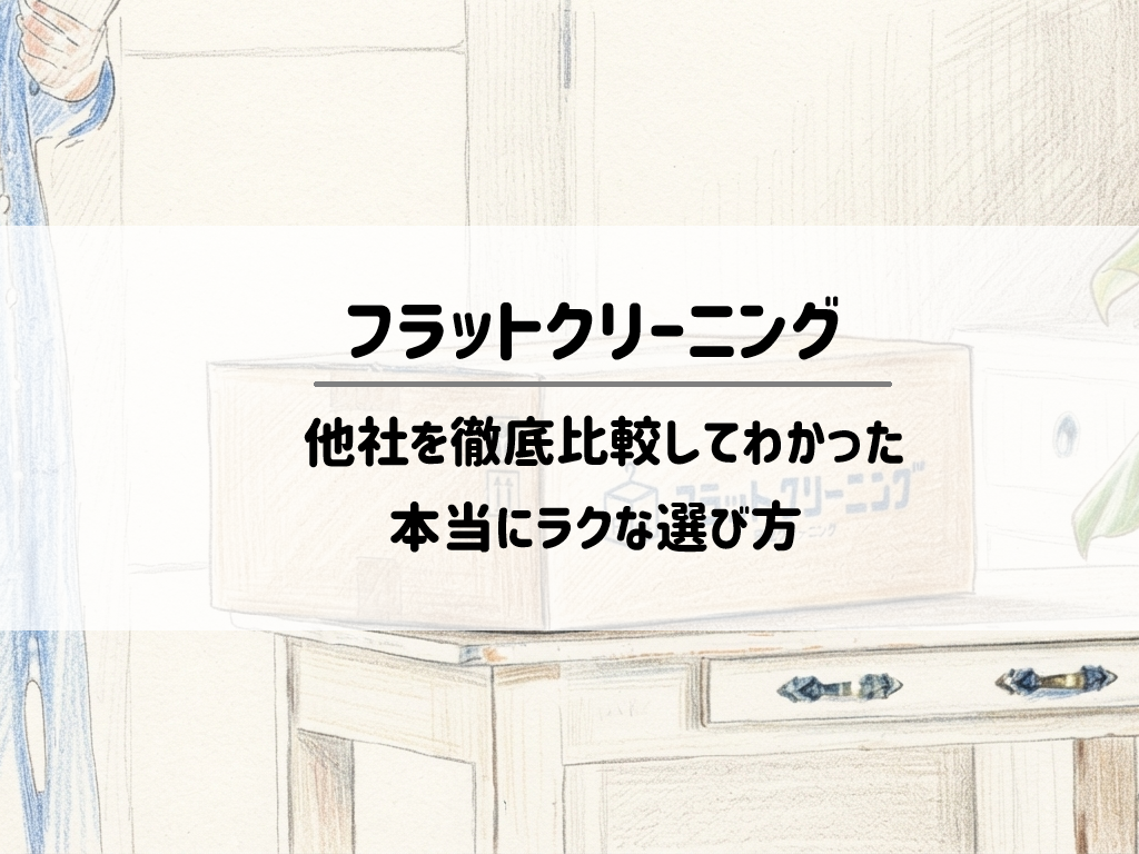 面倒な洗濯から解放!フラットクリーニングと他社を徹底比較してわかった本当にラクな選び方